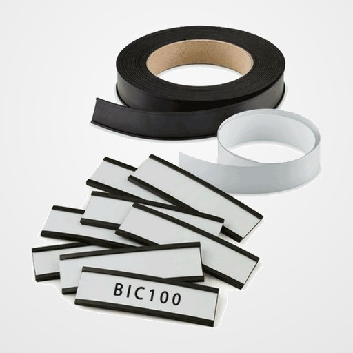 PORTAETIQUETAS MAGNETICO FAIBO 40 mm 10 TIRAS