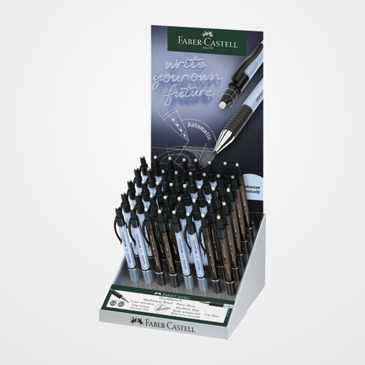 PORTAMINAS FABER-CASTELL GRIP MATIC EXPOSITOR de 40 20 UNIDADES 1377... 0,7 mm  20 UNIDADES 1375... 0,5mm