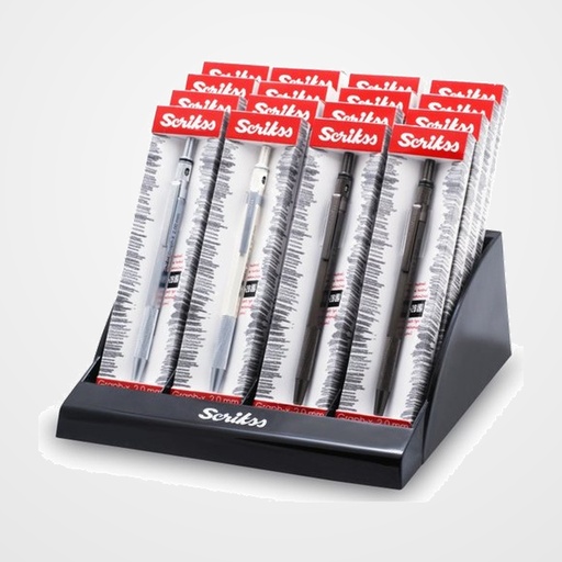 PORTAMINAS SCRIKSS GRAPH-X 0.5 mm EXPOSITOR de 16