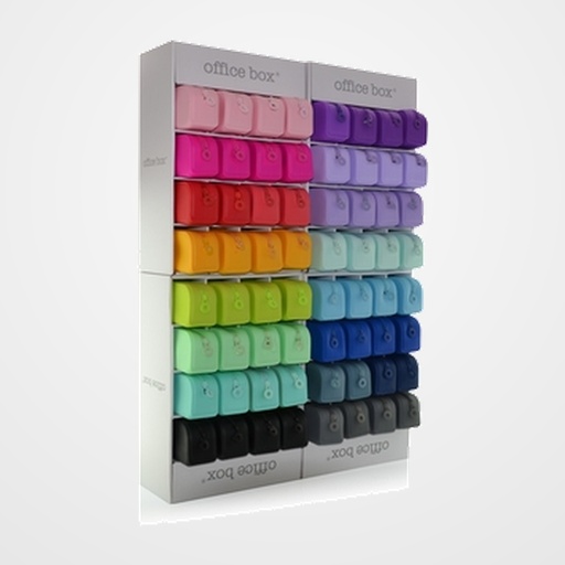 PORTATODO COLORLINE SILICONA RECTANGULAR RAINBOW CONCEPT  EXPOSITOR de 64