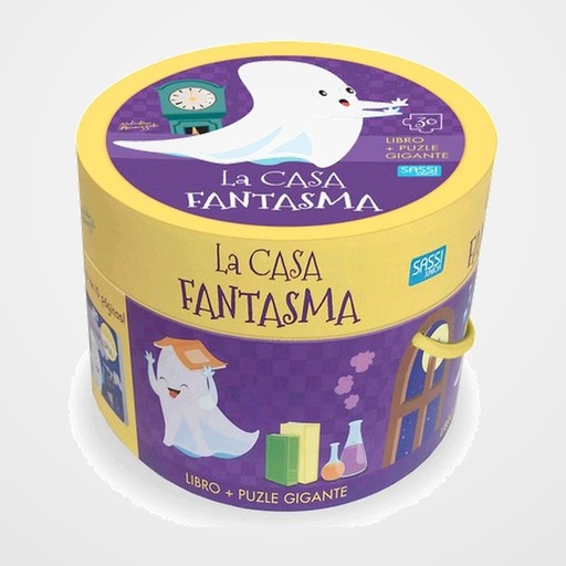 PUZLE Y LIBRO SASSI MANOLITO BOOKS LA CASA FANTASMA 30 PIEZAS (+3 años)