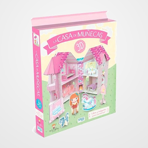 PUZLE 3D Y LIBRO SASSI MANOLITO BOOKS LA CASA DE MUÑECAS 3D 43 PIEZAS (+3 años)