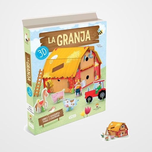 PUZLE 3D Y LIBRO SASSI MANOLITO BOOKS LA GRANJA 3D - CATALAN 43 PIEZAS (+3 años)