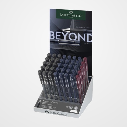 ROLLER FABER-CASTELL BEYOND GEL BROAD EXPOSITOR de 40