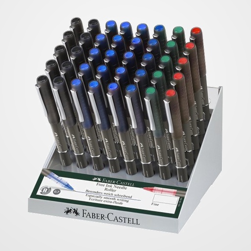 ROLLER T.LIQ. FABER-CASTELL FINE 0,7 mm EXPOSITOR DE 40