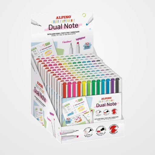 ROTULADOR FIBRA ALPINO COLOR EXPERIENCE DUAL NOTE ESTUCHE de 24