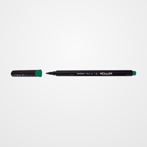 ROTULADOR FIBRA MOLIN 1 mm CUERPO TRIANGULAR VERDE