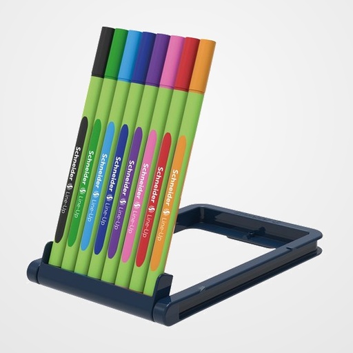 ROTULADOR FIBRA SCHNEIDER LINE-UP 0.4 ESTUCHE DE 8