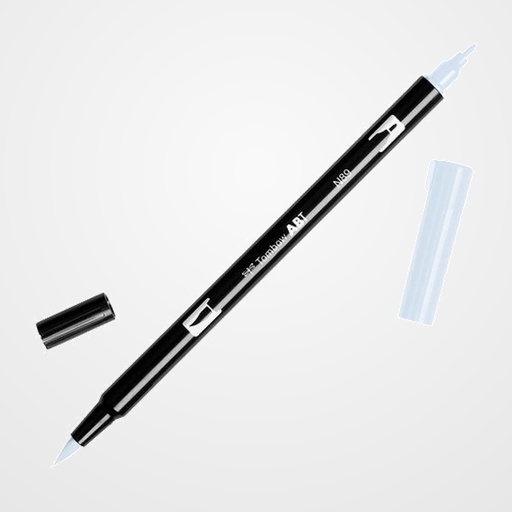 ROTULADOR TOMBOW DOBLE PUNTA PINCEL GRIS CALIDO 1