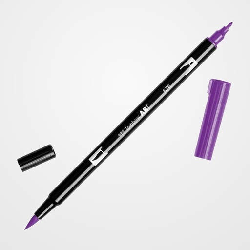 ROTULADOR TOMBOW DOBLE PUNTA PINCEL MORADO REAL