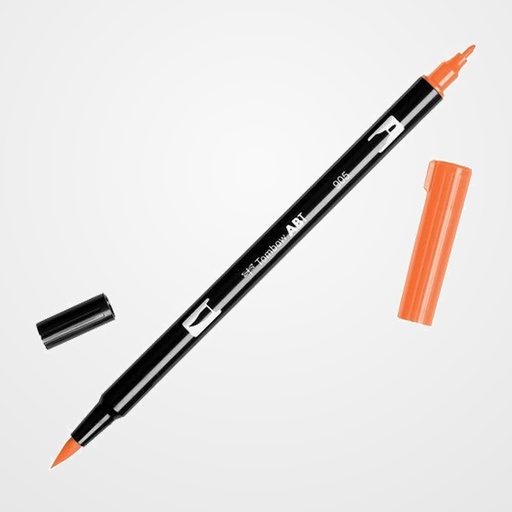 ROTULADOR TOMBOW DOBLE PUNTA PINCEL ROJO