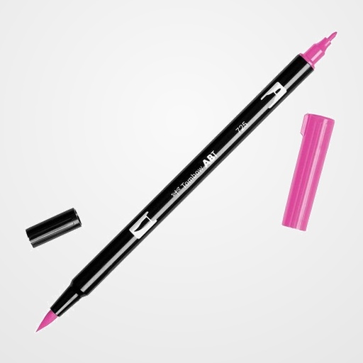 ROTULADOR TOMBOW DOBLE PUNTA PINCEL ROJO RODAMINA