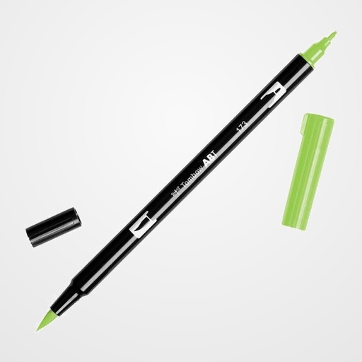 ROTULADOR TOMBOW DOBLE PUNTA PINCEL VERDE SAUCE