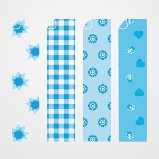 SCRAPBOOKING CARTULINA NIEFENVER IMPRESA 24x32 cm 180gr. AZUL-2 (4 mod.) BLISTER de 8