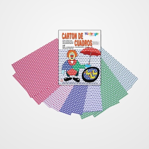 SCRAPBOOKING CARTULINA NIEFENVER IMPRESA 24x32cm. 300gr. CUADRO .PACK 12