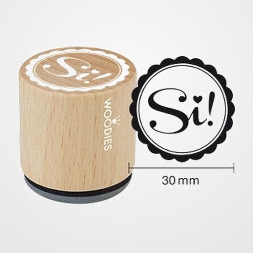 SELLO COLOP WOODIES Ø30mm CAUCHO GRIS  SI!