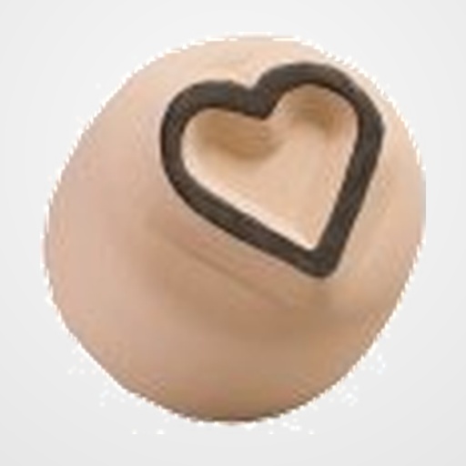 SELLO DE PIEDRA LADOT PARA TINTA DE TATTOS CORAZON (29) PEQUEÑO