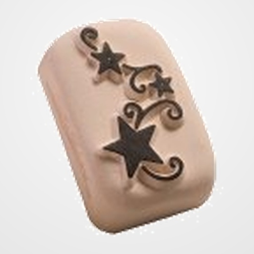 SELLO DE PIEDRA LADOT PARA TINTA DE TATTOS ESTRELLAS TRIBALES MEDIANO