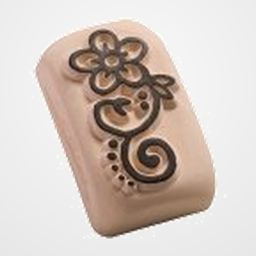 SELLO DE PIEDRA LADOT PARA TINTA DE TATTOS FLOR RIZADA MEDIANO