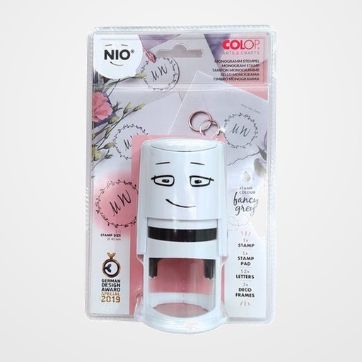 SELLO ent.AUT. COLOP NIO Ø40mm CON IMPRENTILLAS PARA BODAS.