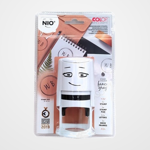 SELLO ent.AUT. COLOP NIO Ø40mm CON IMPRENTILLAS PARA OFICINA