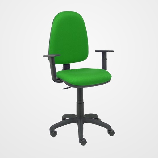 SILLA PIQUERAS Y CRESPO AYNA BRAZOS REGULABLES MECANISMO CONTACTO PERMANENTE CON REGULACION DE PROFUNDIDAD ASIENTO Y RESPALDO TAPIZADO BALI VERDE