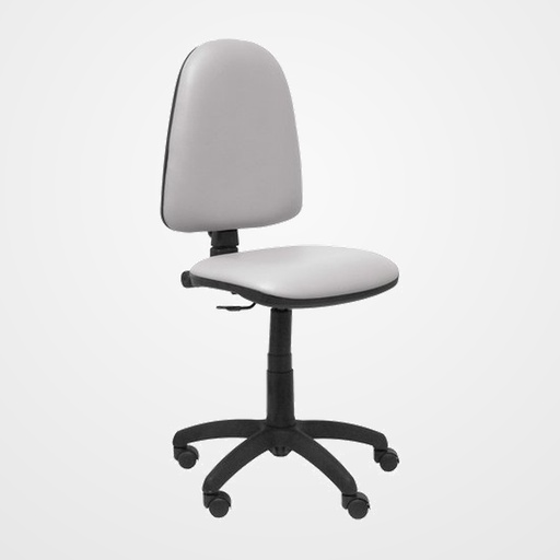 SILLA PIQUERAS Y CRESPO AYNA MECANISMO CONTACTO PERMANENTE REGULACION DE PROFUNDIDAD ASIENTO Y RESPALDO TAPIZADO SIMILPIEL GRIS CLARO