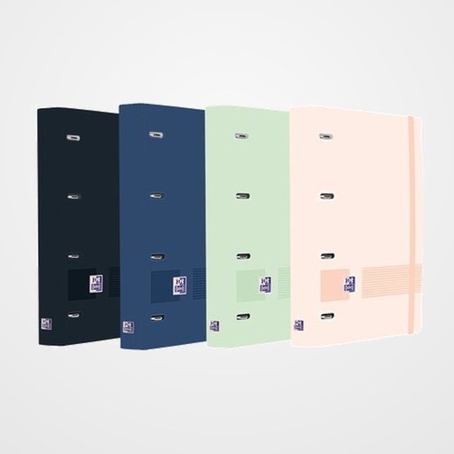 CARPEBLOC OXFORD SCHOOL EUROPEANBINDER LIVE&GO XL POLYFOAM A4+ 4 an.MIXTAS 35mm con RECAMBIO 160 hj. CUADRIC.5x5 SURTIDO CON SEPARADORES (Pack carpebloc, pizarra W&E, stickers removibles y separadores de PP)