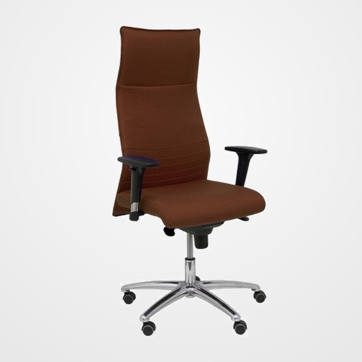 SILLON PIQUERAS Y CRESPO ALBACETE DIRECCION USO INTENSIVO (8H) BRAZOS REGULABLES MECANISMO SINCRO TAPIZADO BALI MARRON OSCURO