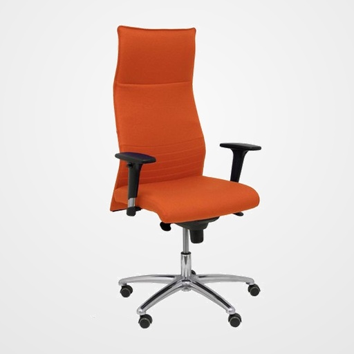 SILLON PIQUERAS Y CRESPO ALBACETE DIRECCION USO INTENSIVO (8H) BRAZOS REGULABLES MECANISMO SINCRO TAPIZADO BALI NARANJA OSCURO