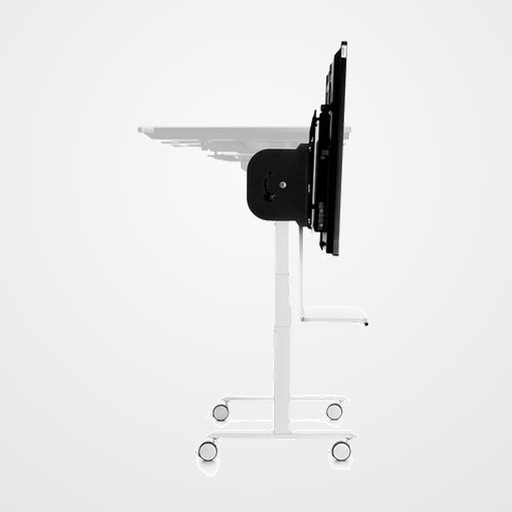SOPORTE DE SUELO ROCADA PARA MONITOR INTERACTIVO DE 65  A 86  CON REGULACION ELECTRICA DE ALTURA Y CABEZAL ABATIBLE