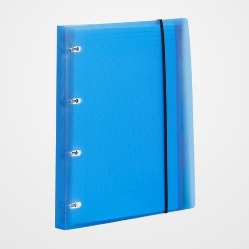 CARPEBLOC PARDO STUDIO STYLE A4 4 an.20mm con REC.100 hj. 90 gr. y SEPARADORES AZUL