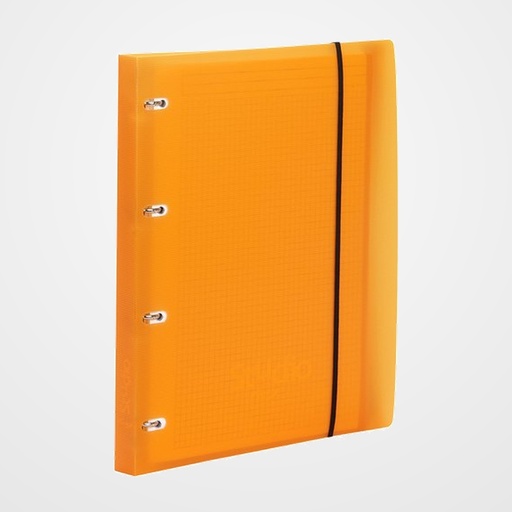 CARPEBLOC PARDO STUDIO STYLE A4 4 an.20mm con REC.100 hj. 90 gr. y SEPARADORES NARANJA