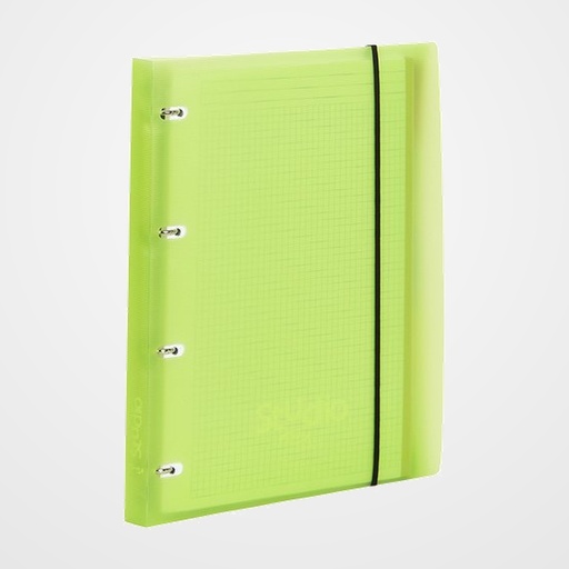 CARPEBLOC PARDO STUDIO STYLE A4 4 an.20mm con REC.100 hj. 90 gr. y SEPARADORES VERDE
