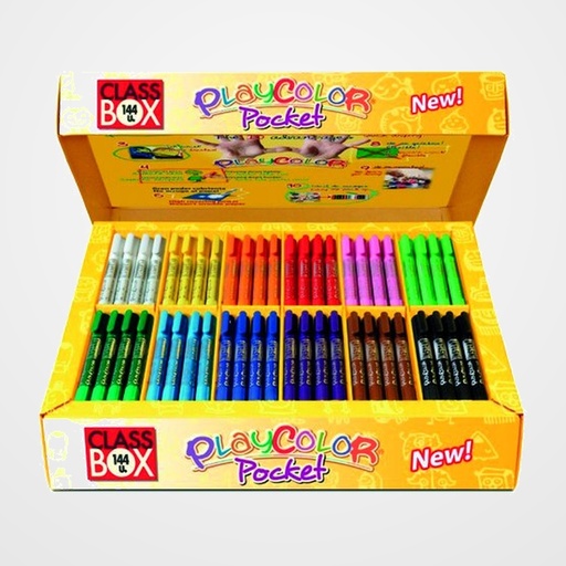 TEMPERA INSTANT SOLIDA PLAYCOLOR POCKET 5Gr. CLASS-BOX de 144