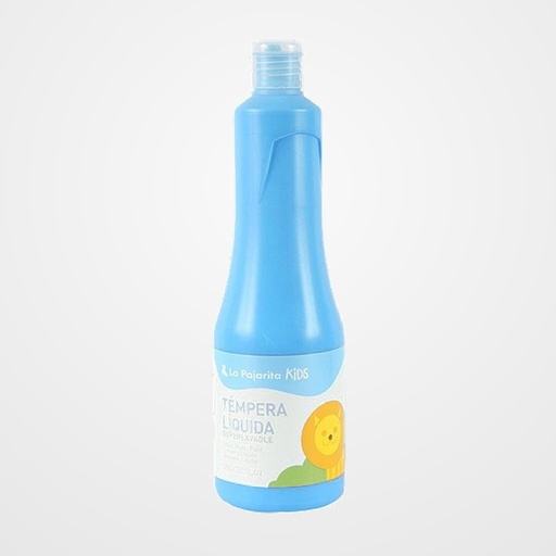 TEMPERA LA PAJARITA LIQUIDA 500 ml (botella)  AZUL CYAN TL-08
