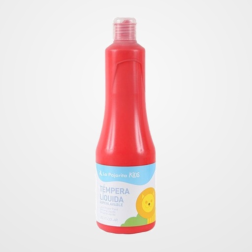 TEMPERA LA PAJARITA LIQUIDA 500 ml (botella)  BERMELLON TL-05