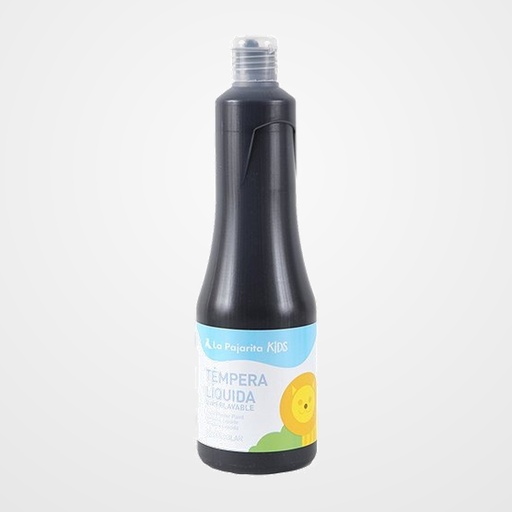 TEMPERA LA PAJARITA LIQUIDA 500 ml (botella)  NEGRO TL-12