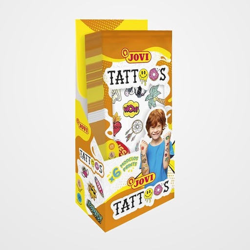 TEMPORARY TATTOOS JOVI EXPOSITOR DE 24