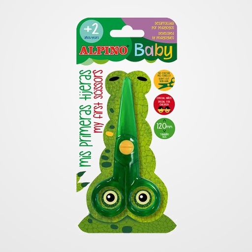 TIJERAS ESCOLARES ALPINO BABY 12 cm. BLISTER DE 1