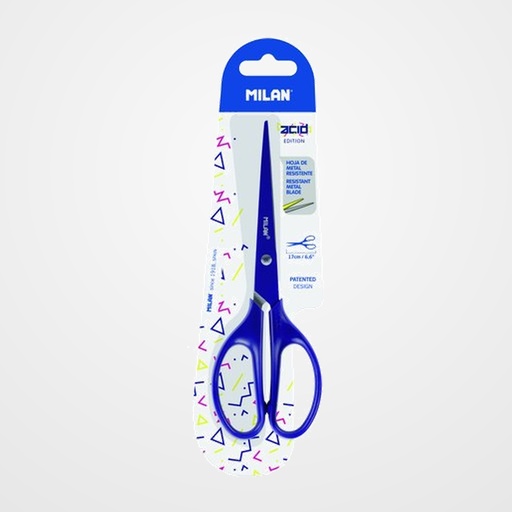 TIJERAS MILAN ACID 17 cm. AZUL