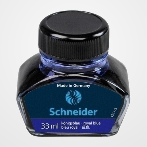 TINTA ESTILOGRAFICA SCHNEIDER FRASCO 33 ml AZUL