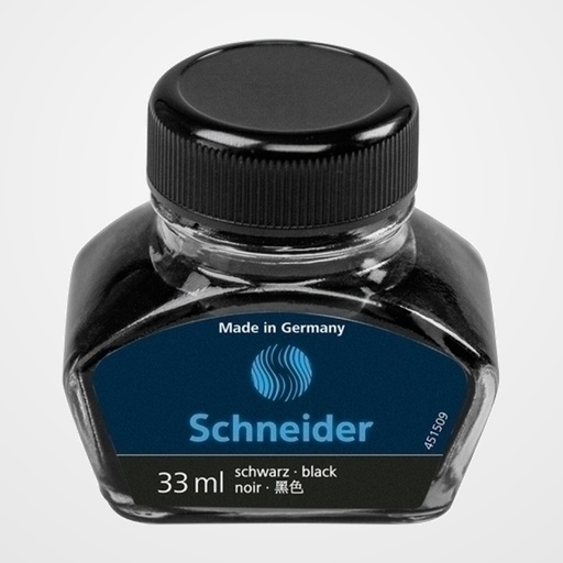 TINTA ESTILOGRAFICA SCHNEIDER FRASCO 33 ml NEGRA