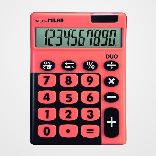 CALCULADORA SOBREMESA MILAN 10 DIGITOS TOUCH DUO NARANJA