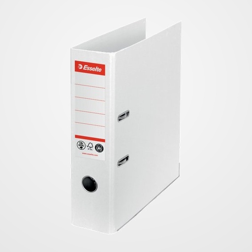 ARCHIVADOR palanca ESSELTE CO2 NEUTRAL Nº1 CARTON FORRADO A4 75mm BLANCO
