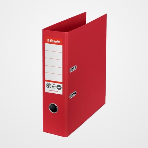 ARCHIVADOR palanca ESSELTE CO2 NEUTRAL Nº1 CARTON FORRADO A4 75mm ROJO VIVIDA