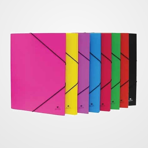 CARPETA de GOMAS y SOLAPAS MARIOLA MERIDA CARTON FORRADO Fº EXPOSITOR de 8