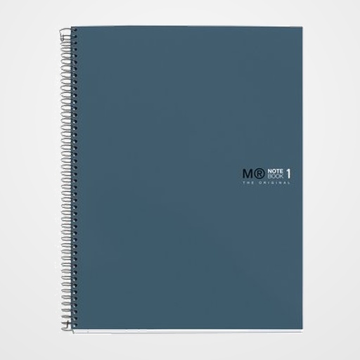 BLOC MIQUELRIUS THE ORIGINAL NOTEBOOK 1 micro.tapa EXTRA A5 80h 90g CUADRIC.5x5 AZUL OCEANO