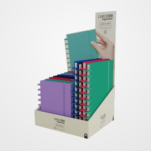 BLOC CARCHIVO INGENIOX INTENSE tapa PP FOAM EXPOSITOR de 12 (4 x A4 y 8 x A5)
