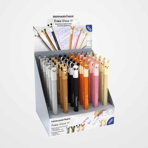 BOLIGRAFO BORRABLE EBERHARD FABER ANIMALES EXPOSITOR de 36